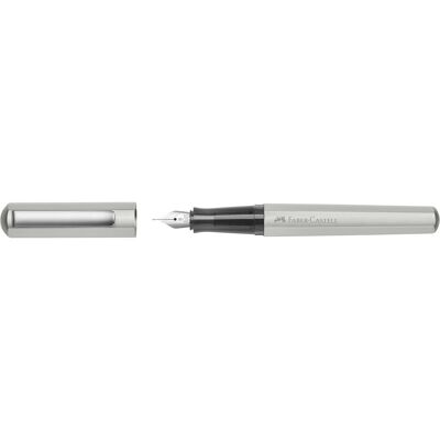 Faber-Castell, Stylo, Stylo-plume Hexo argent mat B Faber-Castell, Stylo, Stylo-plume Hexo argent mat B
