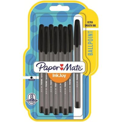 Paper Mate, Stylo, Stylo à bille InkJoy 100 cap M (8x) Paper Mate, Stylo, Stylo à bille InkJoy 100 cap M (8x)