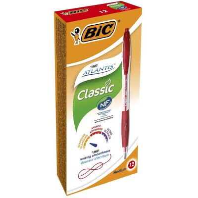 Bic, Stylo, Atlantis Stick, Red, 12 pc(s) (12x) Bic, Stylo, Atlantis Stick, Red, 12 pc(s) (12x)