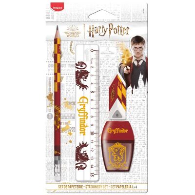 Maped, Stylo, Set d'écriture HARRY POTTER GRYFFINDOR, 4 pcs blister (4x) Maped, Stylo, Set d'écriture HARRY POTTER GRYFFINDOR, 4 pcs blister (4x)