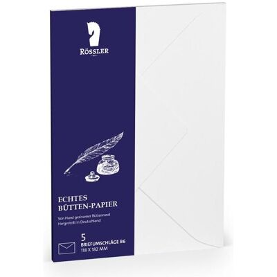 Rössler, Enveloppes, Briefumschläge Bütten DIN C5 5 Stück (C5, 5x) Rössler, Enveloppes, Briefumschläge Bütten DIN C5 5 Stück (C5, 5x)