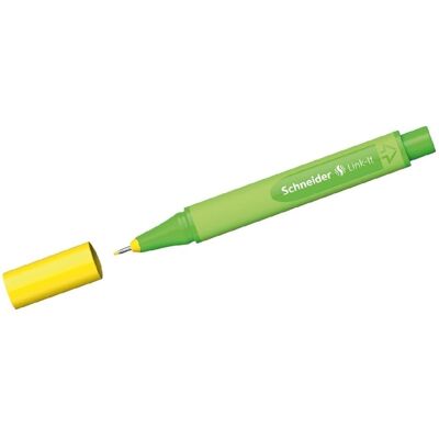 Schneider, Stylo, Fineliner Link-It - Jaune (10x) Schneider, Stylo, Fineliner Link-It - Jaune (10x)