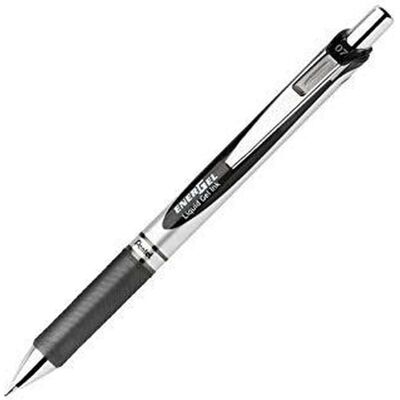 Pentel, Stylo, Roller à encre gel EnerGel BL 77 avec mécanisme à poussoir (12x) Pentel, Stylo, Roller à encre gel EnerGel BL 77 avec mécanisme à poussoir (12x)
