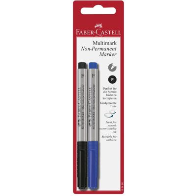 Faber-Castell, Marqueur, Crayon-feutre Multimarqueurs non-permanent F Set de 2 pièces (2x) Faber-Castell, Marqueur, Crayon-feutre Multimarqueurs non-permanent F Set de 2 pièces (2x)