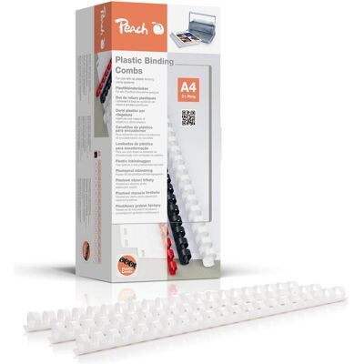 Peach Dos du classeur 14mm, Relieuse : accessoires, Blanc Peach Dos du classeur 14mm, Relieuse : accessoires, Blanc