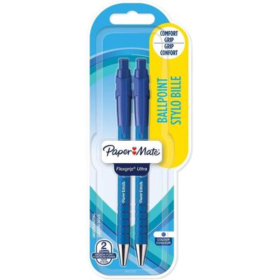 Paper Mate, Stylo, Stylo Bille Flexgrip Ultra RT M 2er blister bleu (2x) Paper Mate, Stylo, Stylo Bille Flexgrip Ultra RT M 2er blister bleu (2x)