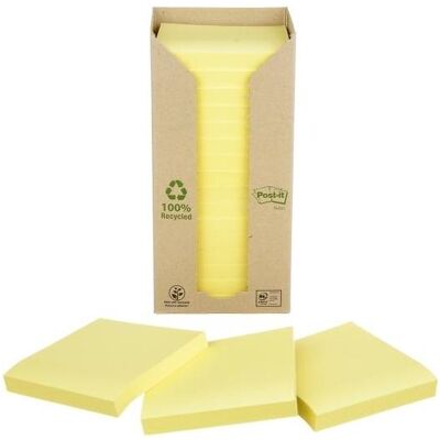 Post-it, Notes adhésives, Recyclage (76 x 76 mm) Post-it, Notes adhésives, Recyclage (76 x 76 mm)