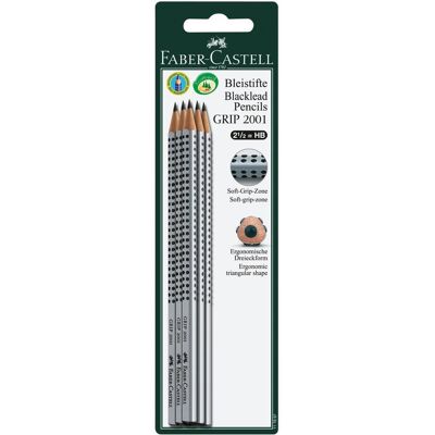 Faber-Castell, Crayon à papier + critérium, Crayon Faber Castell Grip 2001 HB 6x blister 10pcs (3.80 mm, HB, 6x) Faber-Castell, Crayon à papier + critérium, Crayon Faber Castell Grip 2001 HB 6x blister 10pcs (3.80 mm, HB, 6x)
