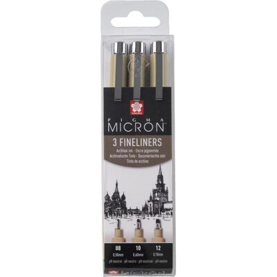 Sakura, Stylo, Faserschreiber Pigma Micron (3x) Sakura, Stylo, Faserschreiber Pigma Micron (3x)
