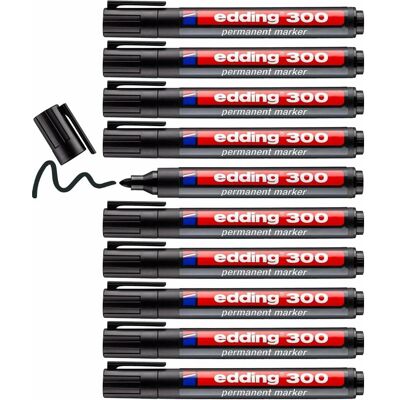 Edding, Marqueur, OFC-ED300BK (10x) Edding, Marqueur, OFC-ED300BK (10x)