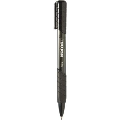 Kores, Stylo, Stylo à bille rétractable jetable K-PEN K6, noir, F (1x) Kores, Stylo, Stylo à bille rétractable jetable K-PEN K6, noir, F (1x)