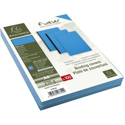 Exacompta Couverture FOREVER, DIN A4, bleu, Relieuse : accessoires, Bleu Exacompta Couverture FOREVER, DIN A4, bleu, Relieuse : accessoires, Bleu