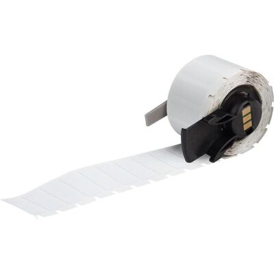 Brady, Rouleau d’étiquettes, M6-16-719, polyimide conducteur de tension, mat, blanc, 25.40 x 9.53 mm, permanent (500 unités) Brady, Rouleau d’étiquettes, M6-16-719, polyimide conducteur de tension, mat, blanc, 25.40 x 9.53 mm, permanent (500 unités)