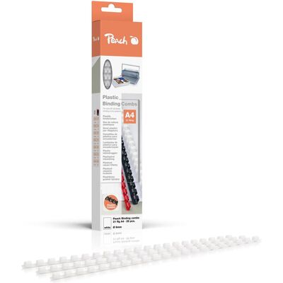 Peach reliure 6mm, Relieuse : accessoires, Blanc Peach reliure 6mm, Relieuse : accessoires, Blanc
