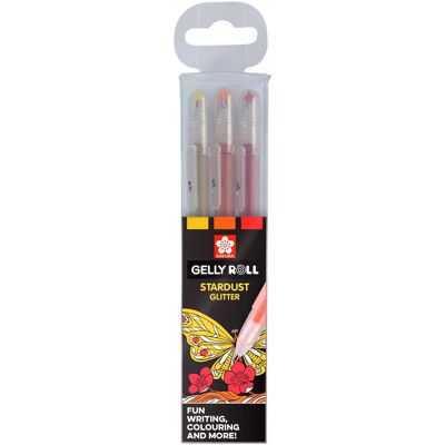 Sakura, Stylo, GELLY ROLL - Gelschreiber ”Stardust Glitter” (3x) Sakura, Stylo, GELLY ROLL - Gelschreiber ”Stardust Glitter” (3x)