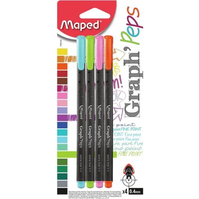 Maped, Stylo, 749143 stylo fin (4x) Maped, Stylo, 749143 stylo fin (4x)