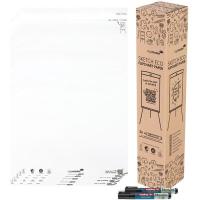 Legamaster, Présentation : accessoires, Bloc flipchart 5x20BL vierge dans le KA Legamaster, Présentation : accessoires, Bloc flipchart 5x20BL vierge dans le KA