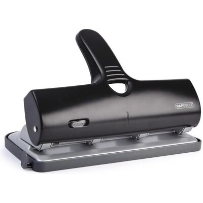 Rapesco Perforatrice, 1293 ALU 40 Perforateur 4 trous haute capacité (jusqu'à 40 feuilles) Noir Rapesco Perforatrice, 1293 ALU 40 Perforateur 4 trous haute capacité (jusqu'à 40 feuilles) Noir