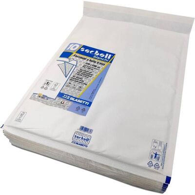 Blasetti, Enveloppes, Paquet de 10 enveloppes blanches matelassées (B3, 10x) Blasetti, Enveloppes, Paquet de 10 enveloppes blanches matelassées (B3, 10x)