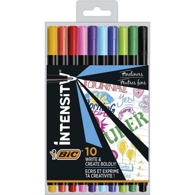 Bic, Stylo, Fineliner Intensity Fineliner 0.4 mm, 10 Stück (10x) Bic, Stylo, Fineliner Intensity Fineliner 0.4 mm, 10 Stück (10x)