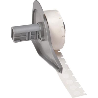 Brady, Rouleau d’étiquettes, M7-82-499, Tissu de nylon, blanc, mat, étiquette de couverture 9.53 mm de diamètre, permanente (500 (20.62 mm) Brady, Rouleau d’étiquettes, M7-82-499, Tissu de nylon, blanc, mat, étiquette de couverture 9.53 mm de diamètre, permanente (500 (20.62 mm)