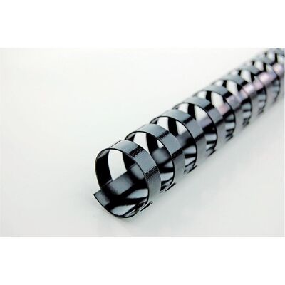 GBC Dos du cartable 12mm, 21 anneaux, noir, 100 pcs., Relieuse : accessoires, Noir GBC Dos du cartable 12mm, 21 anneaux, noir, 100 pcs., Relieuse : accessoires, Noir