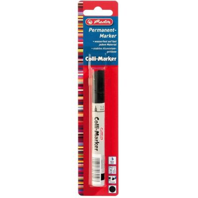 Herlitz, Marqueur, Marqueur permanent Colli 1-4 mm, 1 pièce, noir (1x) Herlitz, Marqueur, Marqueur permanent Colli 1-4 mm, 1 pièce, noir (1x)