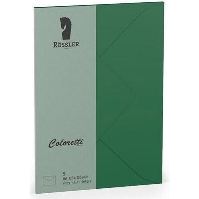 Magni, Enveloppes, 220720571 - Coloretti Enveloppes, 80 g/m², DIN B6, forest, 5 pièces (B6, 5x) Magni, Enveloppes, 220720571 - Coloretti Enveloppes, 80 g/m², DIN B6, forest, 5 pièces (B6, 5x)
