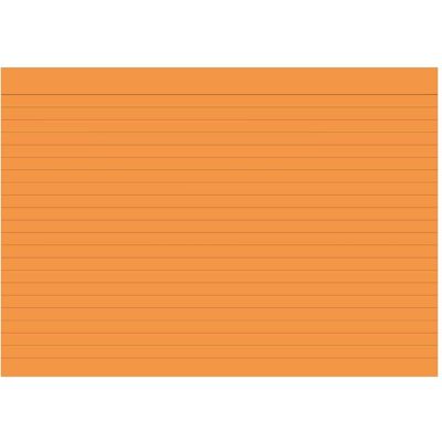 Brunnen, Fiche, Fiche A5 lignée orange 100 pcs/paquet (A5, 180 g/m²) Brunnen, Fiche, Fiche A5 lignée orange 100 pcs/paquet (A5, 180 g/m²)