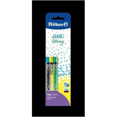Pelikan Stylo, Stylo à encre inky 0.5mm 817097 3 pièces ass. (3x) Pelikan Stylo, Stylo à encre inky 0.5mm 817097 3 pièces ass. (3x)