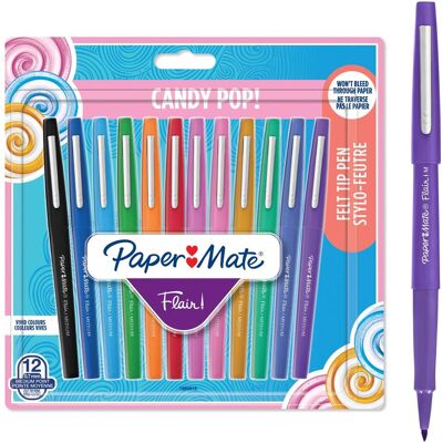 Paper Mate, Stylo, Stylo fibre (12x) Paper Mate, Stylo, Stylo fibre (12x)