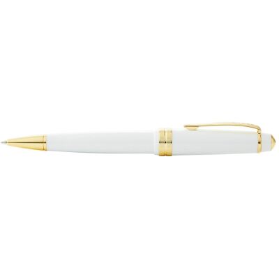 Cross, Stylo, Stylo à bille Bailey light Blanc, finitions dorées dans une boîte cadeau (1x) Cross, Stylo, Stylo à bille Bailey light Blanc, finitions dorées dans une boîte cadeau (1x)