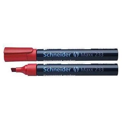 Schneider, Marqueur, Marqueur permanent Maxx 233 Largeur de trait : 1-5 mm Couleur de l'encre : rouge (1x) Schneider, Marqueur, Marqueur permanent Maxx 233 Largeur de trait : 1-5 mm Couleur de l'encre : rouge (1x)