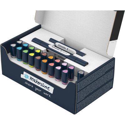 Schneider, Marqueur, Paint-It 040 27 pièces Brush-Pens couleurs assorties (27x) Schneider, Marqueur, Paint-It 040 27 pièces Brush-Pens couleurs assorties (27x)