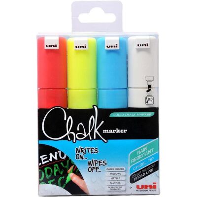 Uni-ball, Marqueur, Marqueur à magnésie 8M - Assorted colors, 8 pc (8x) Uni-ball, Marqueur, Marqueur à magnésie 8M - Assorted colors, 8 pc (8x)