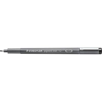 Staedtler Stylo, Fineliner Pigment liner 308 Largeur de trait : 1,2 mm Couleur de l'encre : noir (1x) Staedtler Stylo, Fineliner Pigment liner 308 Largeur de trait : 1,2 mm Couleur de l'encre : noir (1x)