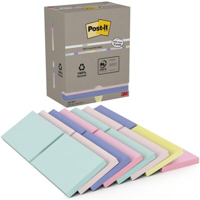 Post-it, Notes adhésives, Recycling Notes (127 x 76 mm) Post-it, Notes adhésives, Recycling Notes (127 x 76 mm)