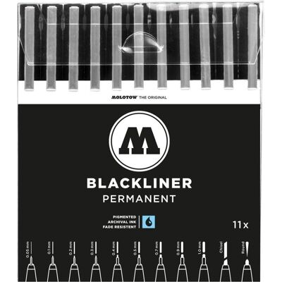 Molotow, Stylo, Blackliner Complete Set (11x) Molotow, Stylo, Blackliner Complete Set (11x)