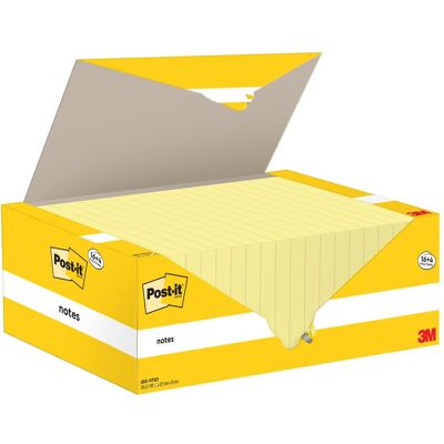 Post-it, Notes adhésives, Notes de détention 16 + 4 (127 x 76 mm) Post-it, Notes adhésives, Notes de détention 16 + 4 (127 x 76 mm)