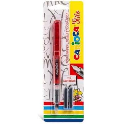 Carioca, Stylo, Stylo-plume Système de remplissage de cartouches Bleu, Transparent 1 pièce(s) (1x) Carioca, Stylo, Stylo-plume Système de remplissage de cartouches Bleu, Transparent 1 pièce(s) (1x)
