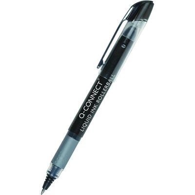 Q-Connect, Stylo, Stylo à bille 0,5 mm (ligne), noir (1x) Q-Connect, Stylo, Stylo à bille 0,5 mm (ligne), noir (1x)
