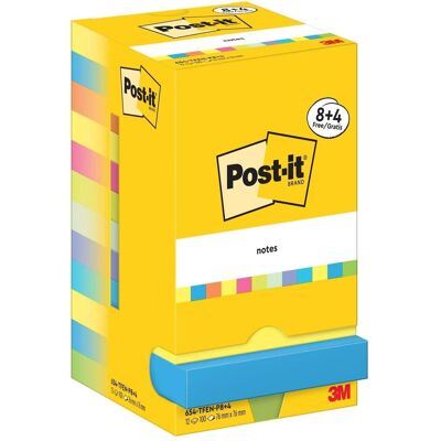 Post-it, Notes adhésives, Notes adhésives Energetic (76 x 76 mm) Post-it, Notes adhésives, Notes adhésives Energetic (76 x 76 mm)
