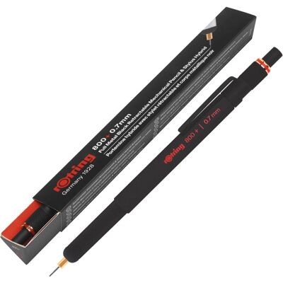 Rotring, Crayon à papier + critérium, 800+ (0.70 mm, HB, 1x) Rotring, Crayon à papier + critérium, 800+ (0.70 mm, HB, 1x)