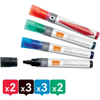Nobo, Marqueur, N-Marker Viscom 4mm 1915386 ass. 10 pièces (10x) Nobo, Marqueur, N-Marker Viscom 4mm 1915386 ass. 10 pièces (10x)