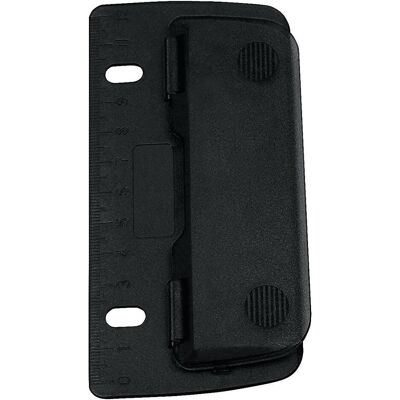 Wedo, Perforatrice, Perforateur de poche noir, en plastique, plat Wedo, Perforatrice, Perforateur de poche noir, en plastique, plat