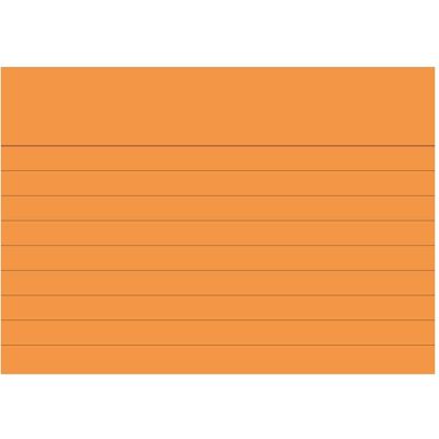 Brunnen, Fiche, Fiche DIN A7 lignée orange 100 pcs/paquet (A7, 180 g/m²) Brunnen, Fiche, Fiche DIN A7 lignée orange 100 pcs/paquet (A7, 180 g/m²)