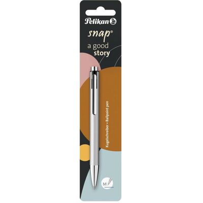 Pelikan Stylo, Stylo à bille Snap Metallic M 817639 Silver (1x) Pelikan Stylo, Stylo à bille Snap Metallic M 817639 Silver (1x)