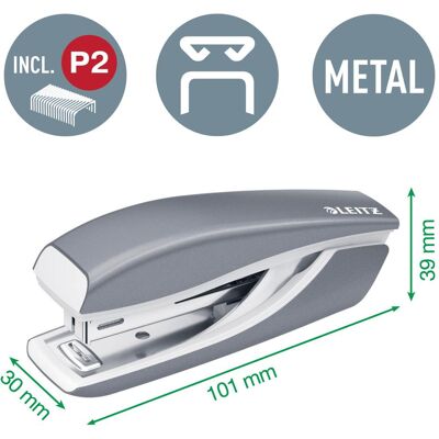 Leitz, Perforatrice, Perforateur + agrafeuse WOW rouge métallisé Leitz, Perforatrice, Perforateur + agrafeuse WOW rouge métallisé