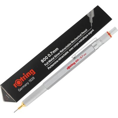Rotring, Crayon à papier + critérium, Crayon à mine fine 800 (0.70 mm, HB, 1x) Rotring, Crayon à papier + critérium, Crayon à mine fine 800 (0.70 mm, HB, 1x)