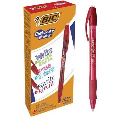 Bic, Stylo, ILLUSION DE LA GELOCITE - Stylos en gel (12x) Bic, Stylo, ILLUSION DE LA GELOCITE - Stylos en gel (12x)